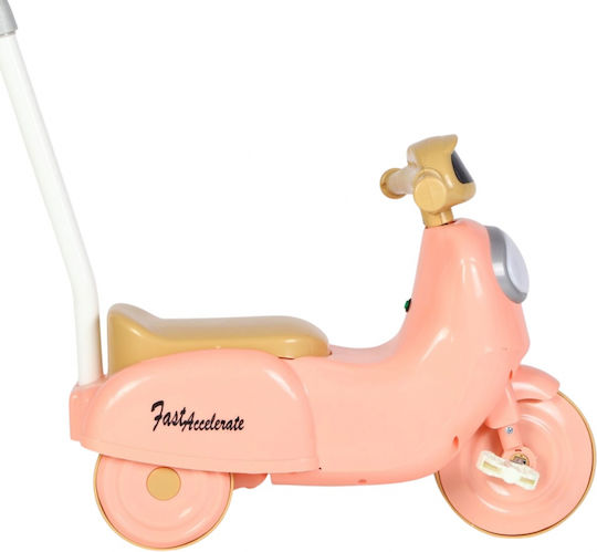 Ride On με Χειρολαβή με Ήχους Ροζ