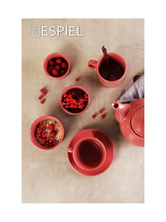 Espiel Essentials Ceramic Round Heat-Resistant Cookware for Souffle 8x8x4cm
