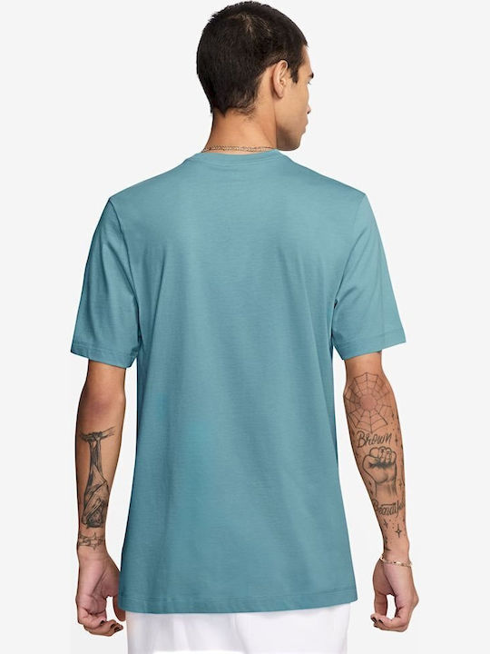 Athletic T-shirt Denim Turquoise