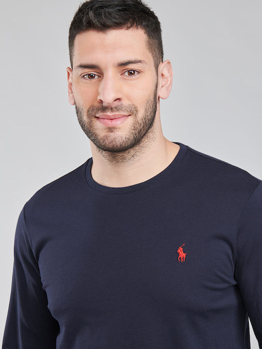 Langarm-Pullover Marineblau
