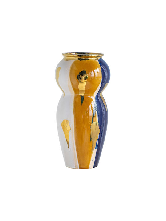 Artekko Ekko Decorative Ceramic Vase Multicolored 20x20x41.3 cm