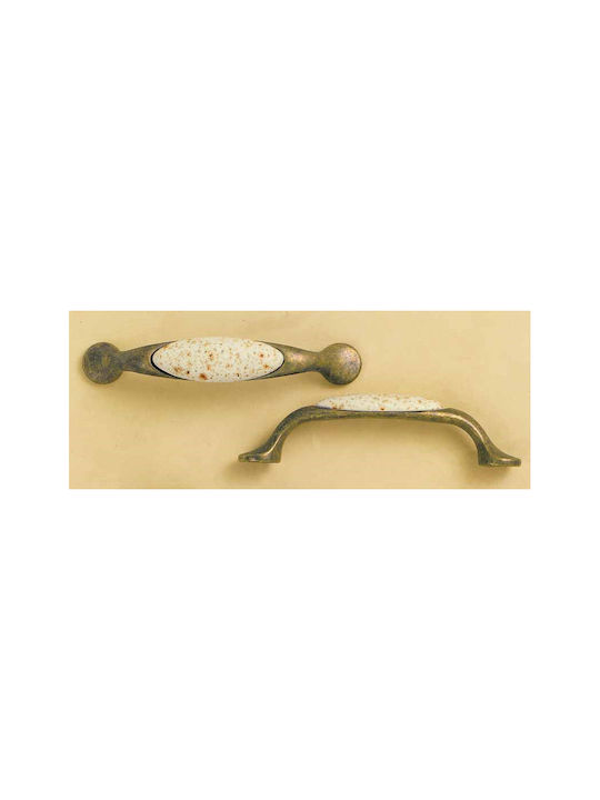Giusti Furniture Handle Beige Matte Porcelain Pietra Bronze Series M10 #m10.10.00.01