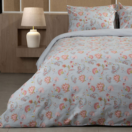Sunshine Duvet Cover Cotton Single 170x250 Feelings 2068 Grey