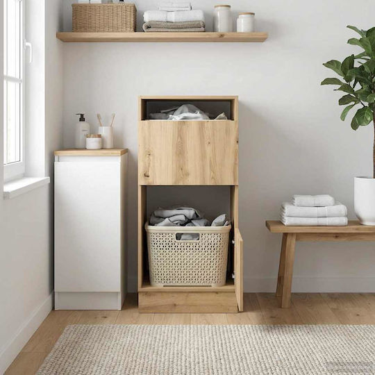 vidaXL Bathroom Cabinet Laundry L50xW68xH162cm Oak