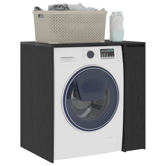 vidaXL Cabinet de baie Mobilier pentru baie L87xA60xÎ89cm Negru