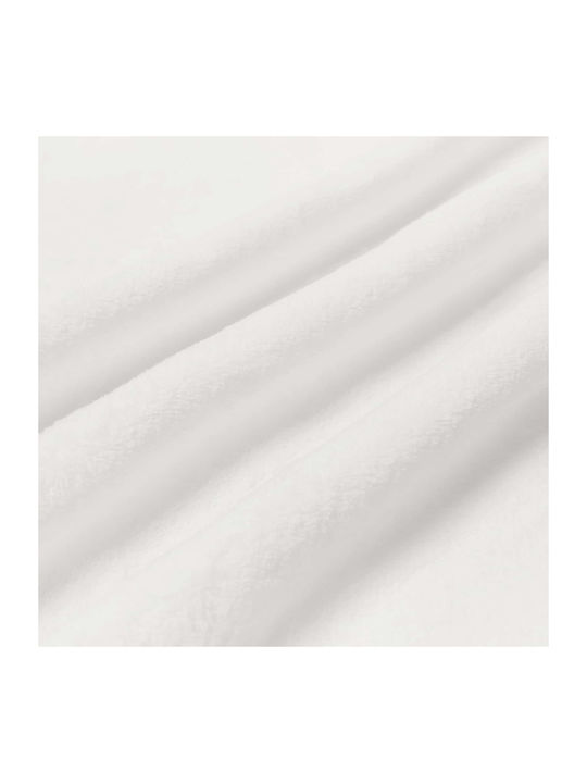 vidaXL Одеяло Флийс Диван 130x150см. Бял