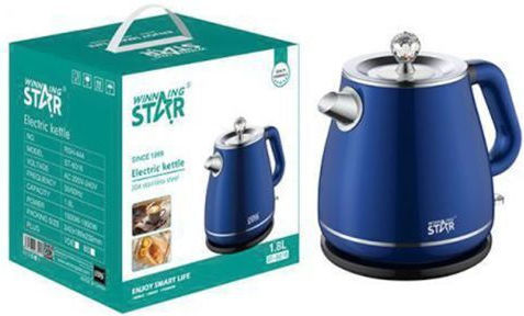 Winning Star Βραστήρας 1.8lt 1600W Μπλε