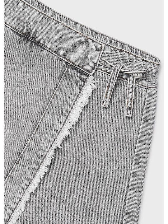 Kids' Denim Skirt Gray
