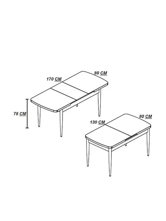 SteweHome Esszimmermöbel-Set Schwarz Marmoriertes Design Offene Grau Stühle