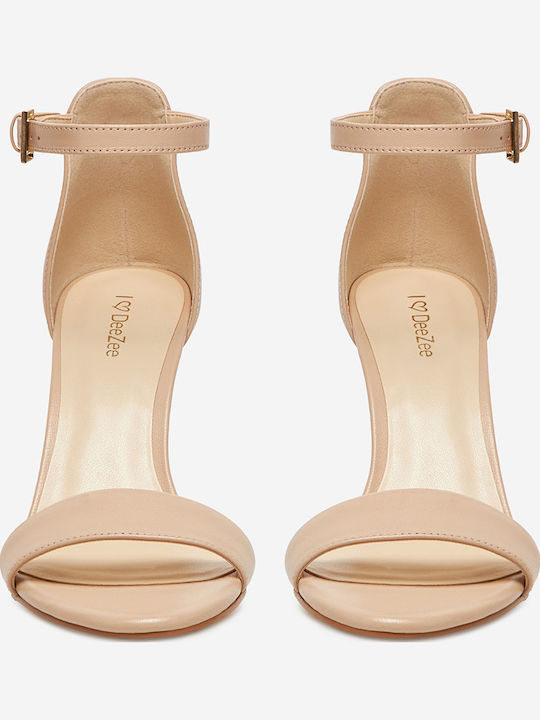 Leder Pumps Beige