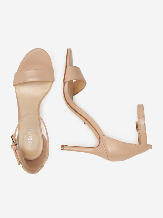 Leder Pumps Beige