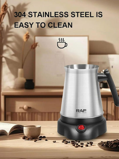 Raf Hoomei Ηλεκτρικό Μπρίκι 600W με Χωρητικότητα 600ml Λευκό