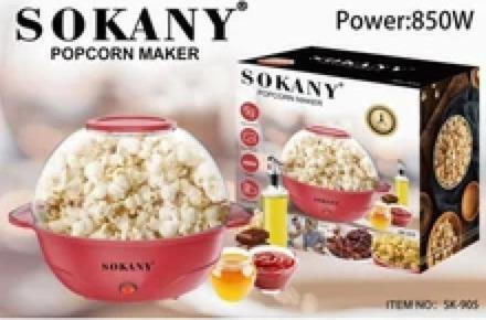 Sokany Popcorn Maker Hot Air 850W