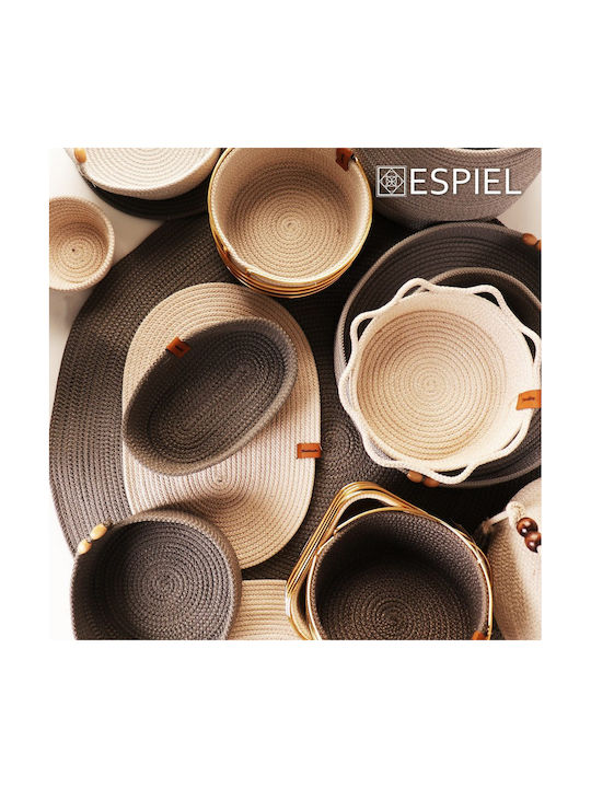 Espiel Coaster Fabric White 12x12cm 1pcs