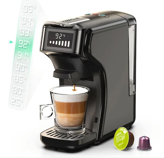 Hibrew H1B Καφετιέρα για Κάψουλες Nespresso Πίεσης 20bar Μαύρη