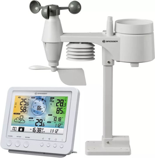 Bresser Weather Center 5-in-1 White 7002581 Wireless Stație meteorologică Analogic Alb