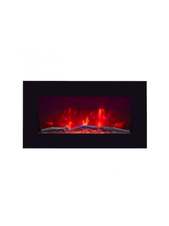 Hitense L.e.d Wall Mounted Electric Fireplace 2000W 73x11.4cm Black