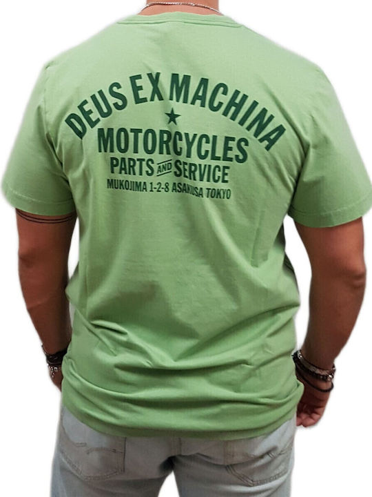 Deus Ex Machina Tokyo Address Μπλούζα Tendril Green, Light Blue