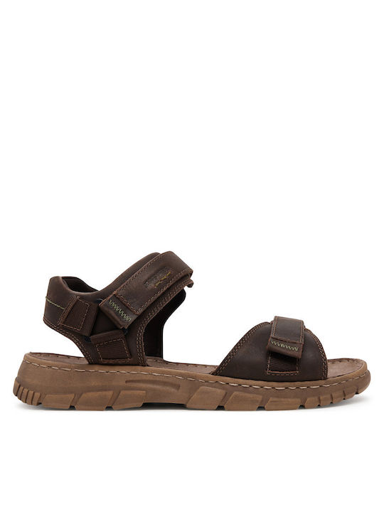 Ανδρικά Σανδάλια σε Καφέ Χρώμα