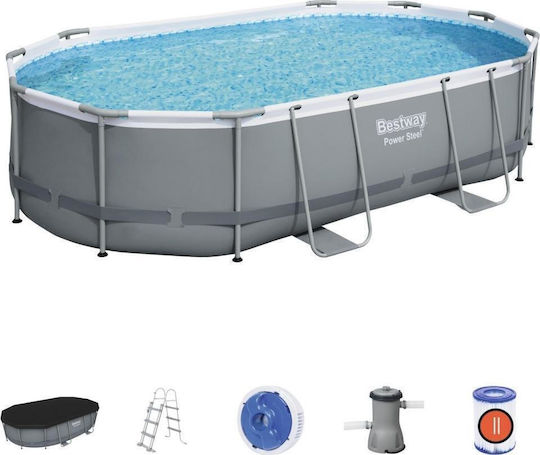 Bestway Schwimmbecken lt mit Metallic-Rahmen 488x305x107cm