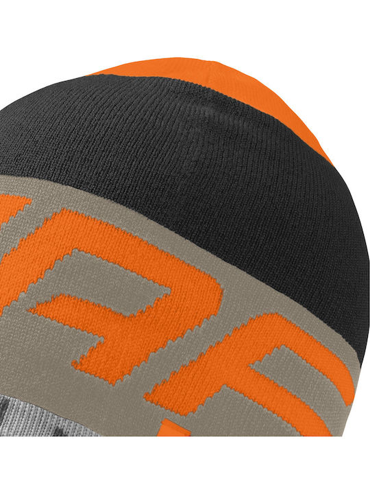 Beanie Unisex Σκούφος Πλεκτός σε Πορτοκαλί χρώμα