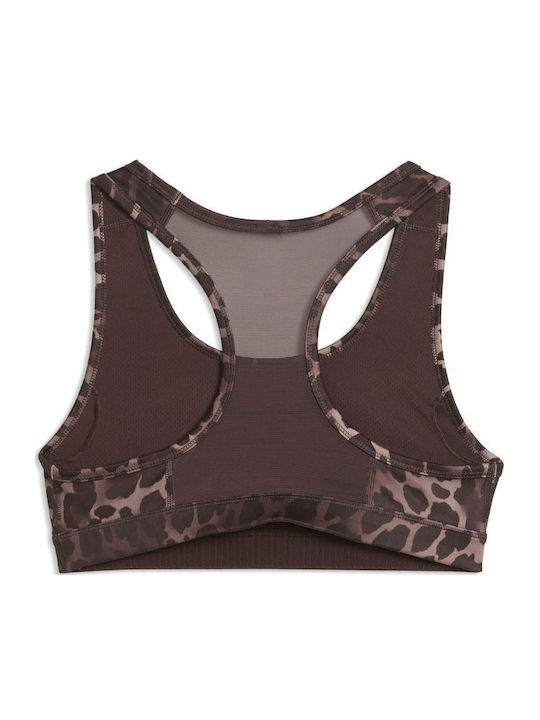 4keeps Women's Sports Bra without Padding Brown/black