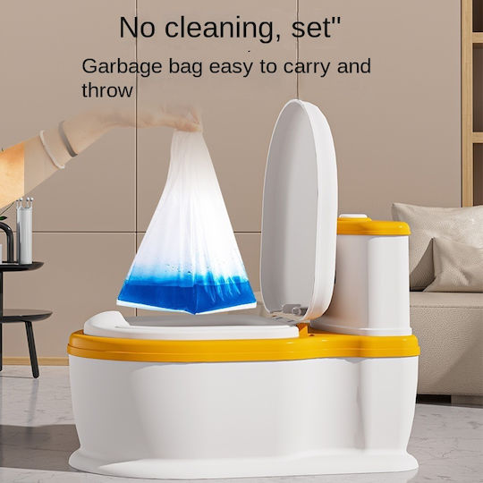Little Mom Potty Bowl with Sounds & Lid Gray