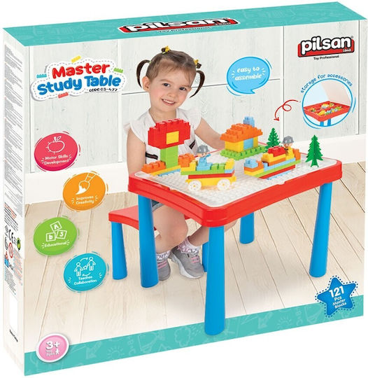 Set Masă cu Scaune pentru Copii din Plastic Multicolor Pilsan