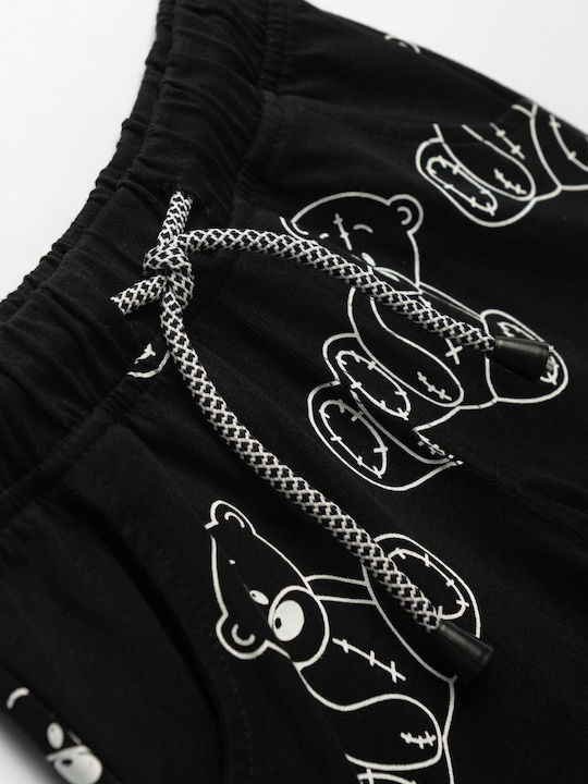 Kids' Set with Shorts Summer 2pcs Black