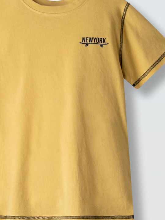 Kids' Set with Shorts Summer 2pcs Mustard
