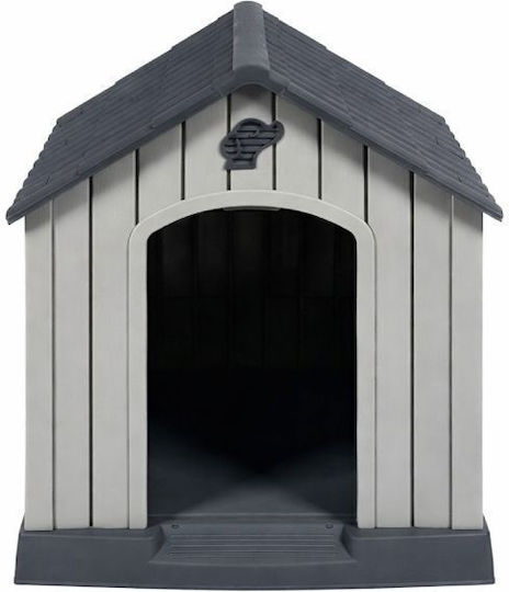 Luxe Dog House Plastic Gray