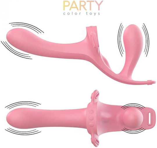 Twiny Strap-Ons Doppelter Vibrations-Gurtzeug Flüssigsilikon Usb