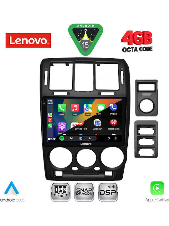 Lenovo Car Audio System for Hyundai Getz 2002-2011 (Bluetooth/USB/WiFi/GPS/Apple-Carplay/Android-Auto) with Touch Screen 9"