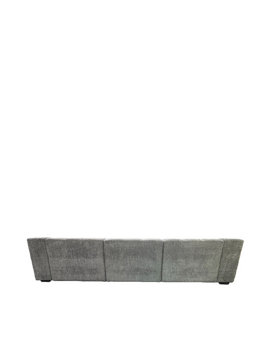 Orvella Γωνιακός Καναπές Γκρι 363x194x80εκ.