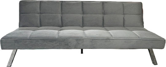 Elvore Τριθέσιος Καναπές Κρεβάτι Γκρι 190x83x74εκ.