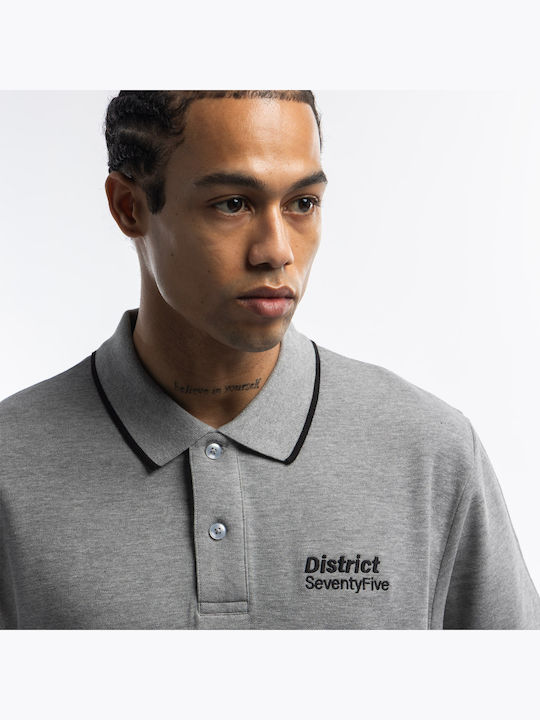 Polo Herrenbluse Kurzarm Graue