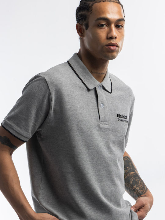 Polo Herrenbluse Kurzarm Graue