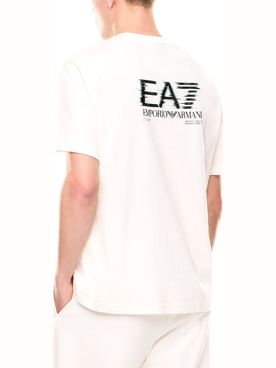Emporio Armani T-Shirt Ecru, Black, Green