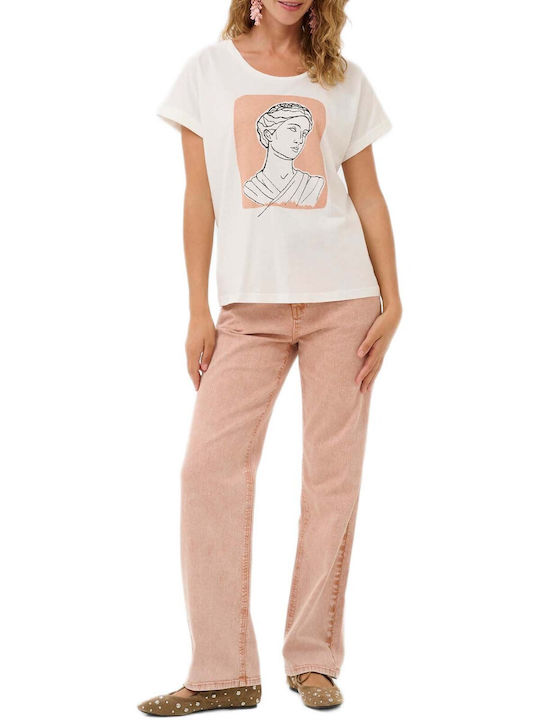 Cream T-Shirt Λευκό