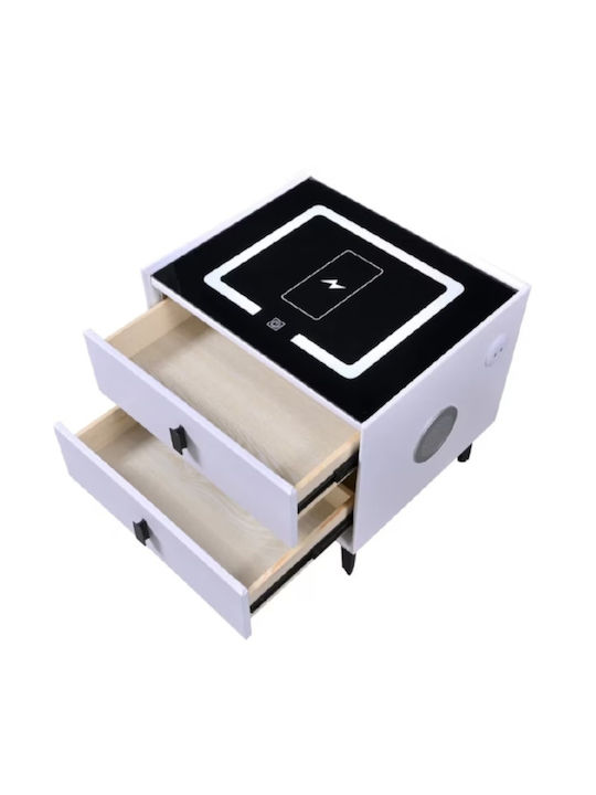 Nachttisch Holz Gray 50x40x45cm