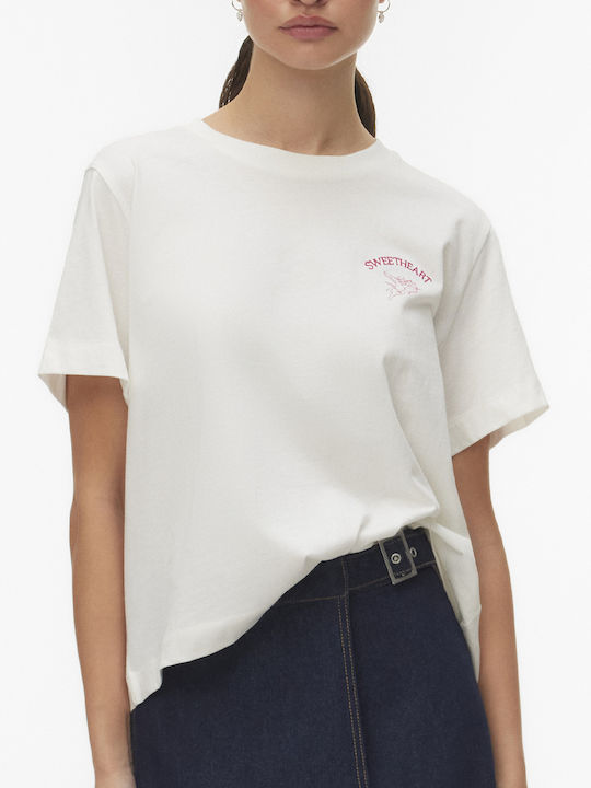 Vero Moda Mette Блуза Сняг Бяла, Кремаво Бяла Vero Moda Mette Блуза Сняг Бяла, Кремаво Бяла