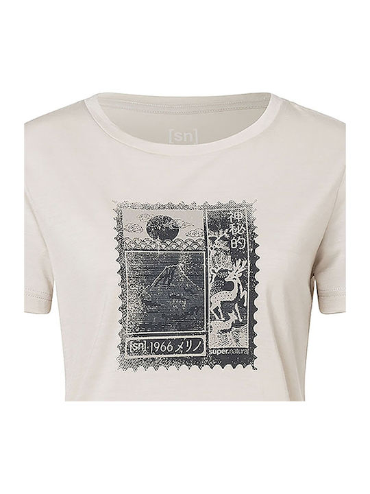 Women's T-shirt Hiking Fast Drying Ecru