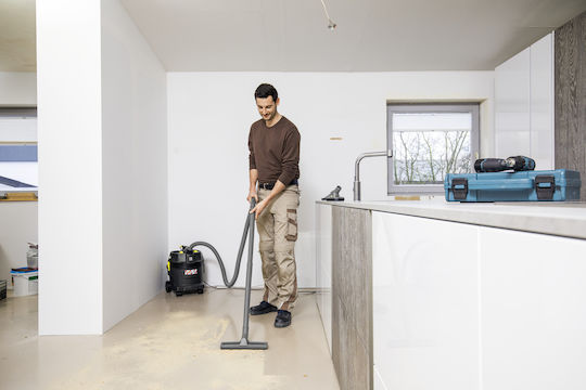 Karcher Nt 22/1 Ap L Go!further Wet-Dry Vacuum 1300W with Stainless Steel Drum 22lt Black
