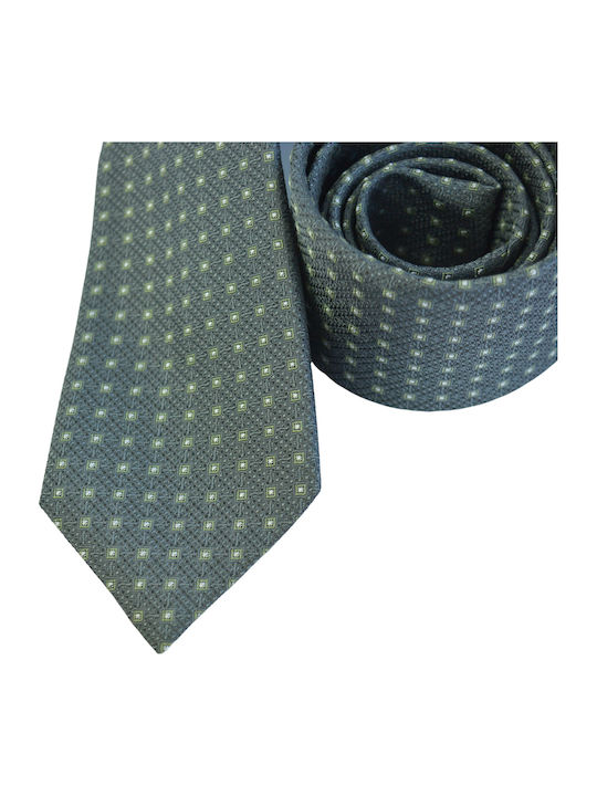 Boss Men's Tie Silk Printed in Gray Color