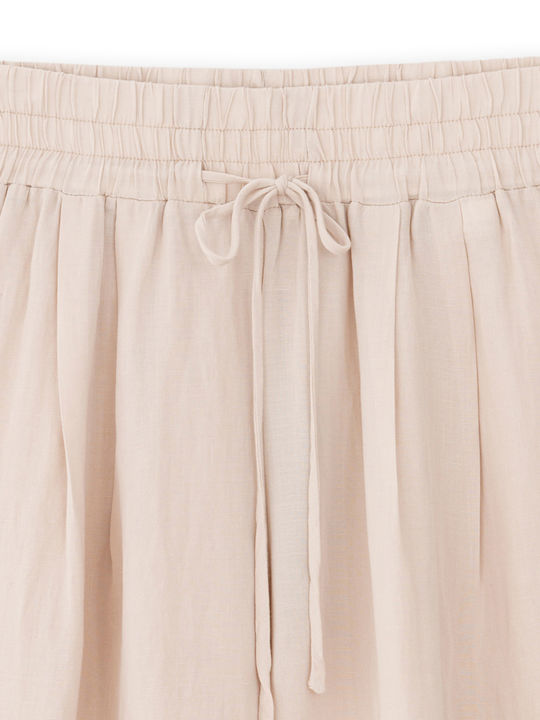 Γυναικεία Ζιπ Κιλότ Beige