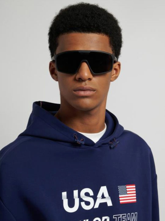 Tommy Hilfiger Unisex Γυαλιά Ηλίου με Μαύρο Κοκκάλινο Σκελετό και Μαύρο Φακό TH2357/S 003/99