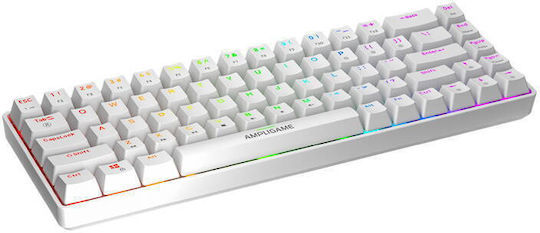 Fifine GK1W Gaming Mechanical Keyboard 65% with RGB lighting (English US) White