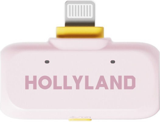 Hollyland LARK A1 Combo Wireless Microphone Flyout Journalistic in Pink Color Cloud Pink