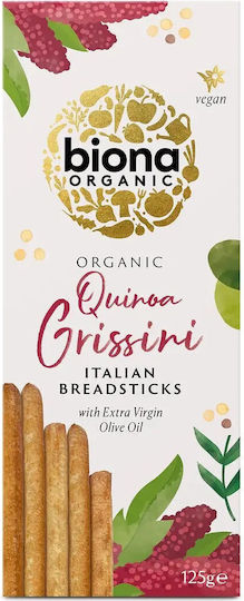 Grissini Cu Ulei de Măsline Organic și Quinoa 125g Biona