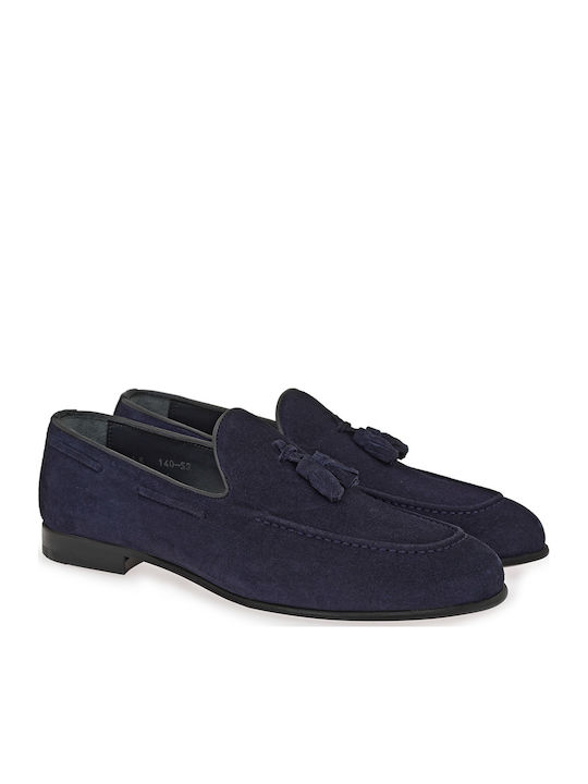 Suede Ανδρικά Loafers σε Μπλε Χρώμα
